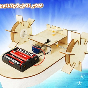 T8 - Thuyền bằng gỗ tự lắp ...